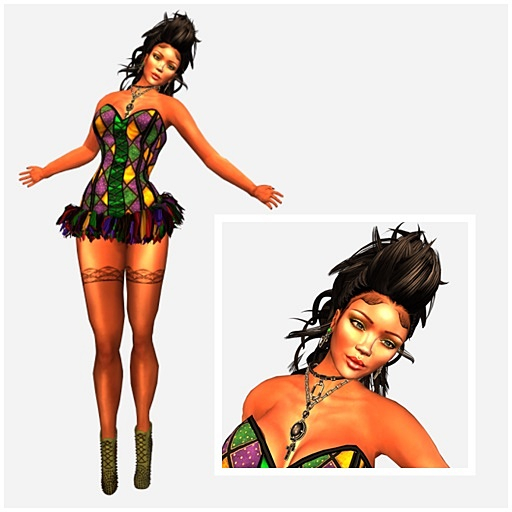VC - Mardi Gras  Young Burlesque Girl - Fullavatar