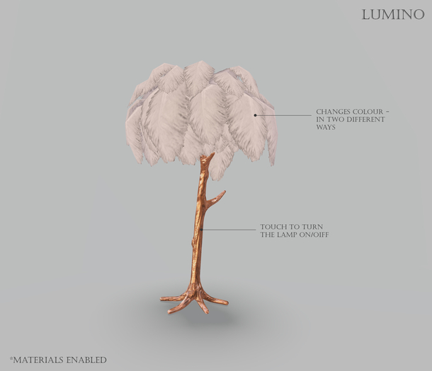 lumino_ feather lamp [copper]