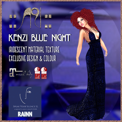 ::AU:: KENZI BLUE NIGHT GOWN 