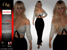 Brunsen Couture - Valeria Chic Outfit Black White