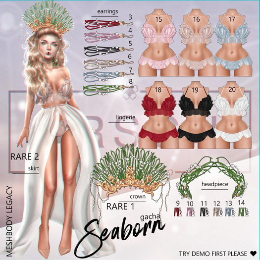 ERSCH - Seaborn Gacha {Lara} - FULL SET (20 Items) - BOXED