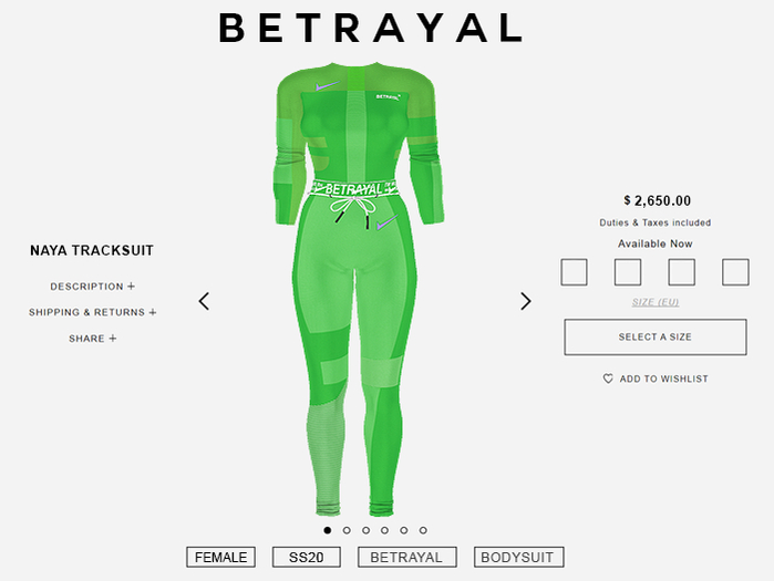 BETRAYAL. Naya Trackset LIME Maitreya, Hourglass, Freya, Legacy