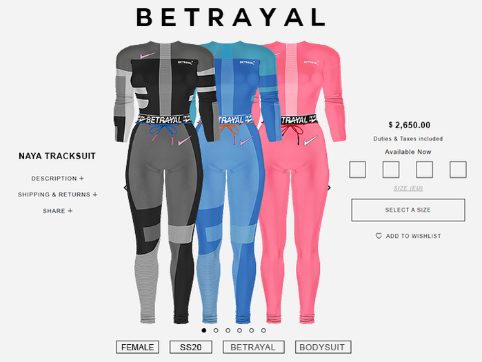 BETRAYAL. Naya Trackset FATPACK Maitreya, Hourglass, Freya, Legacy