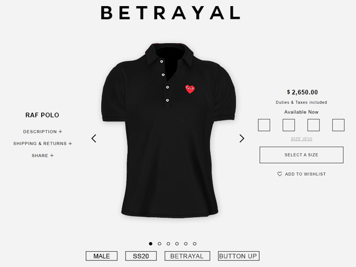 BETRAYAL. Raf Polo DES