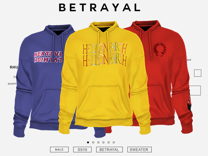 BETRAYAL. Rhuigi Hoodie FATPACK