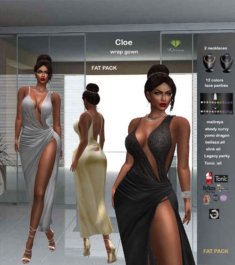 Res_Cleo wrap gown Fat Pack