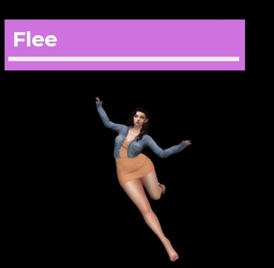 [Pose Ball] Flee