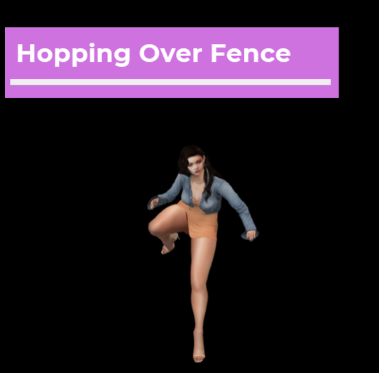 [Pose Ball] Hopping Over Fence