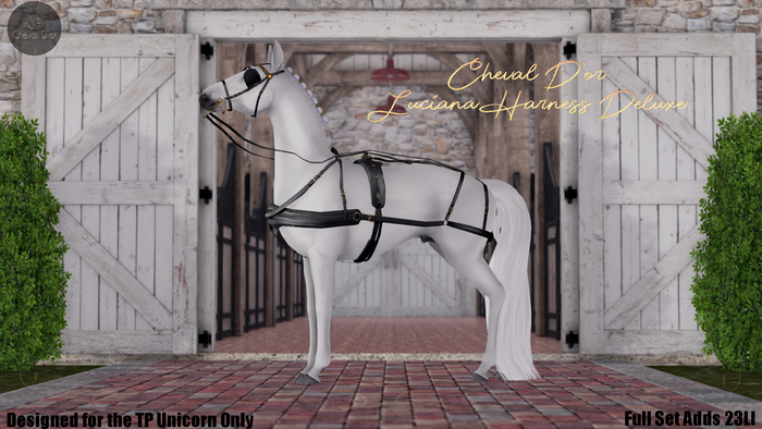 Cheval D'or / TeeglePet Unicorn / Luciana Harness. *DELUXE*