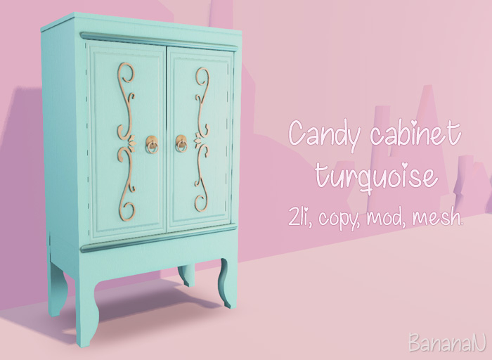 Candy Cabinet - turquoise (boxed)