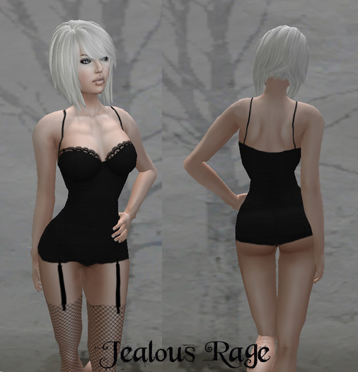 Jealous Rage Noir Corsette