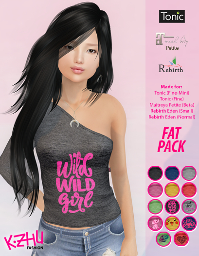 One Shoulder Sleeve Top (Fatpack)