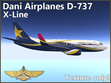 Texture for Dani Airplanes D-737 (X-Line)
