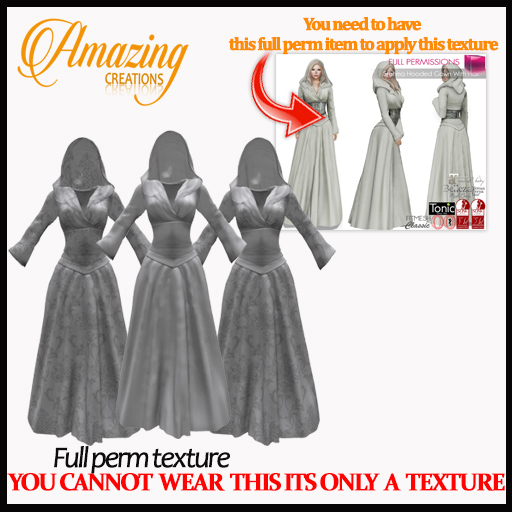 AmAzInG C. Full Perm Texture Stahma Hooded Gown With Hair (2)