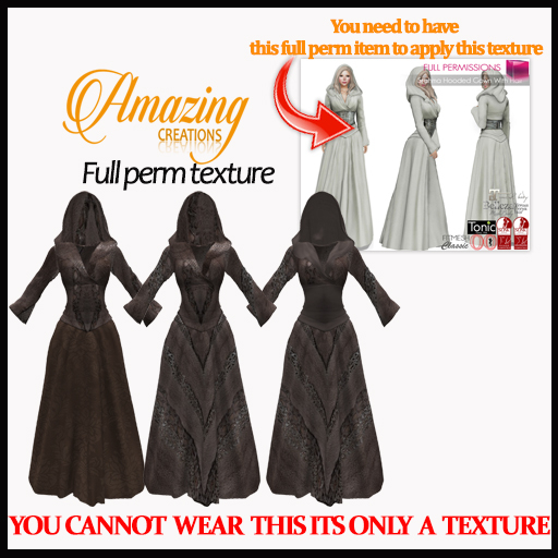 AmAzInG C. Full Perm Texture Stahma Hooded Gown With Hair (4)