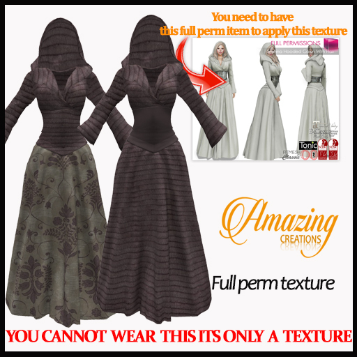 AmAzInG C. Full Perm Texture Stahma Hooded Gown With Hair (5)