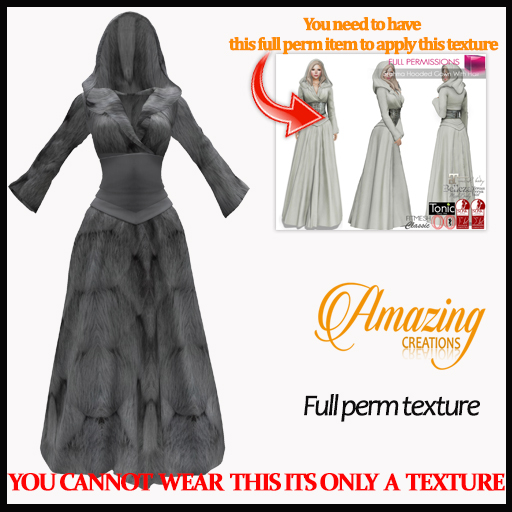 AmAzInG C. Full Perm Texture Stahma Hooded Gown With Hair (6)