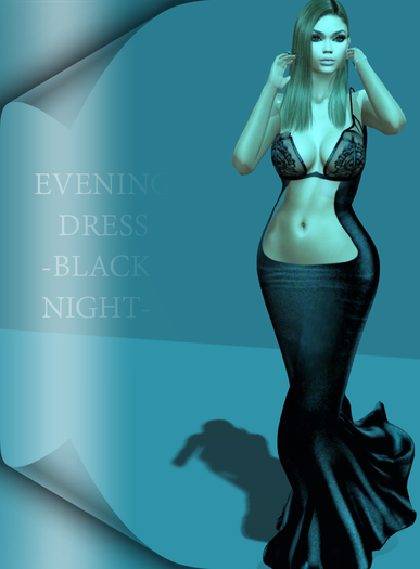 **ABSEN** EVENING DRESS -BLACK NIGHT- DRESS