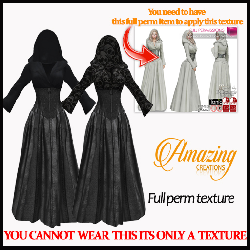 AmAzInG C. Full Perm Texture Stahma Hooded Gown With Hair (7)