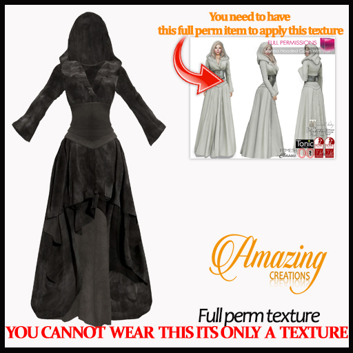 AmAzInG C. Full Perm Texture Stahma Hooded Gown With Hair (8)