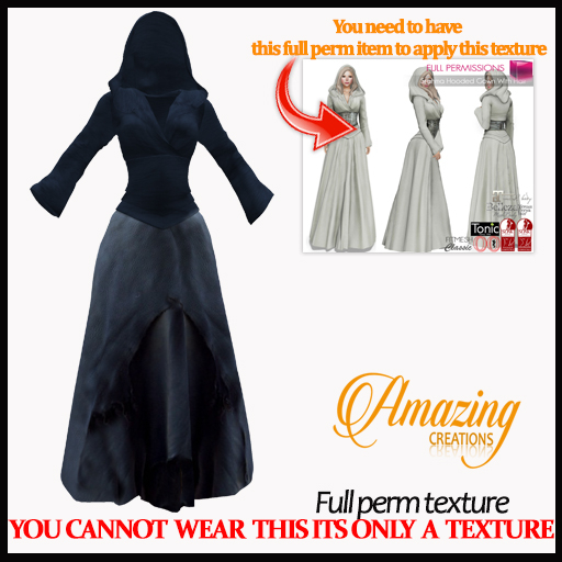 AmAzInG C.Full Perm Texture Stahma Hooded Gown With Hair (13)