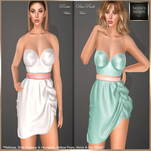 SAS - Porta White & Mint Dress (MB)