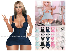 CandyDoll - Amada Heart Dress - Denim - Maitreya