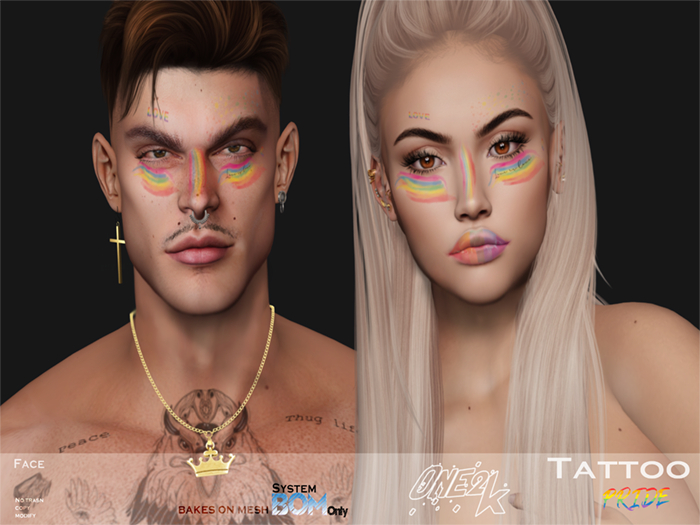 ONE 2K  - PRIDE - tattoo  BOM system (add/touch)