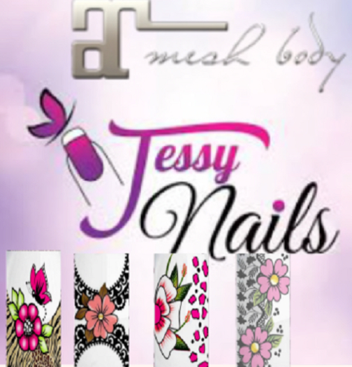 Maitreya_Finger_Nails fleur pack 8