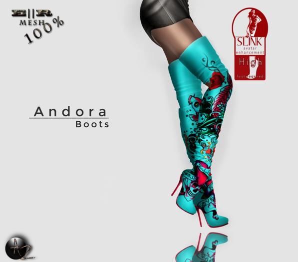 ANDORA TEAL BOOTS