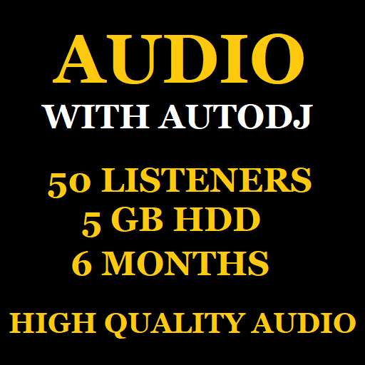 Shoutcast With Autodj 50 Listeners 5 GB Space 6 Months