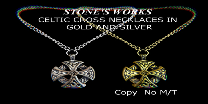 Celtic Cross Necklaces Stone's Works