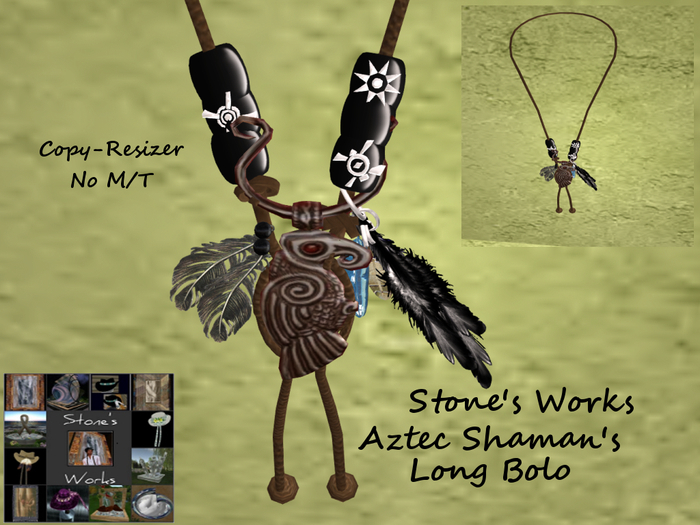 Aztec Shaman's Long Bolo Stone's Works