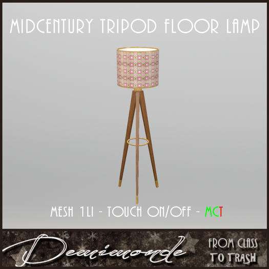 [CYN] Midcentury Tripod Floor Lamp