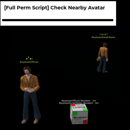[Full Perm Script] Check Nearby Avatar