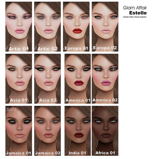 Glam Affair ( Lelutka Heads ) Estelle 1