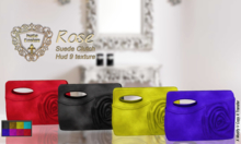 Nala Design - Rose Suede Clutch [HandBag]