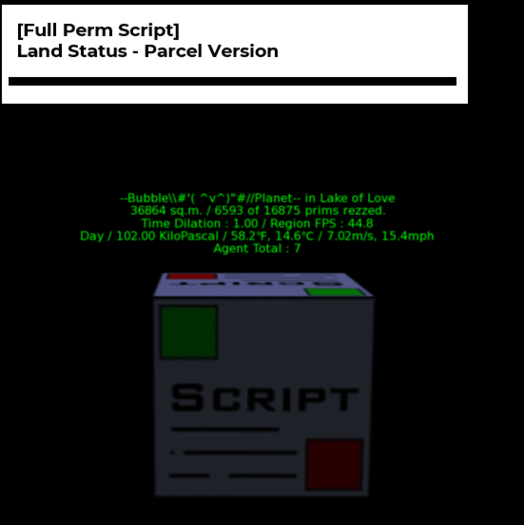 [Full Perm Script] Land Status - Parcel Version