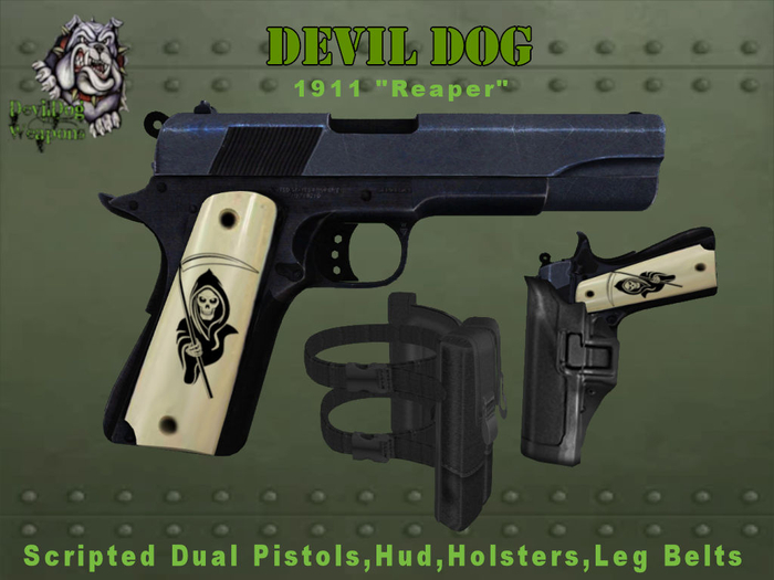 Devil Dog Weapons 1911 "Reaper" Dual Pistols (Box)