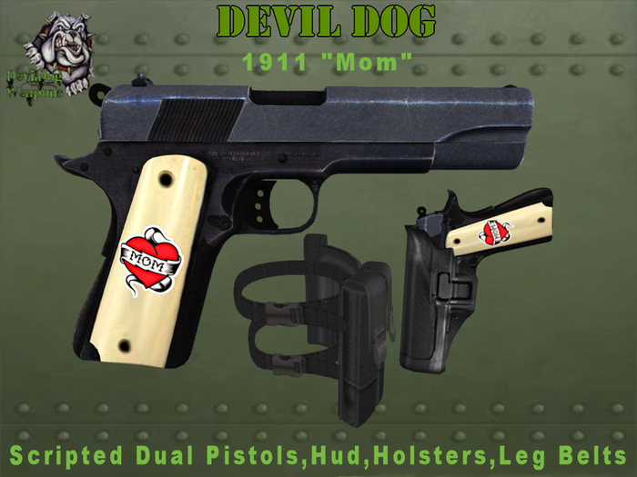 Devil Dog Weapons 1911 "Mom" Dual Pistols (Box)