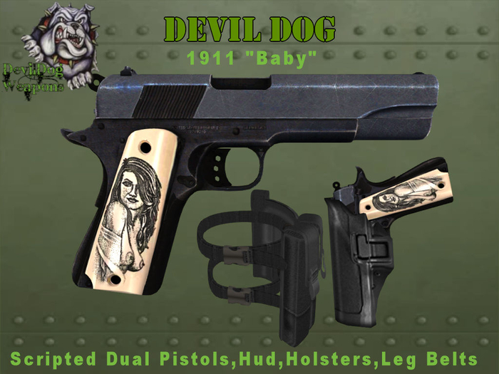 Devil Dog Weapons 1911 "Baby" Dual Pistols (Box)