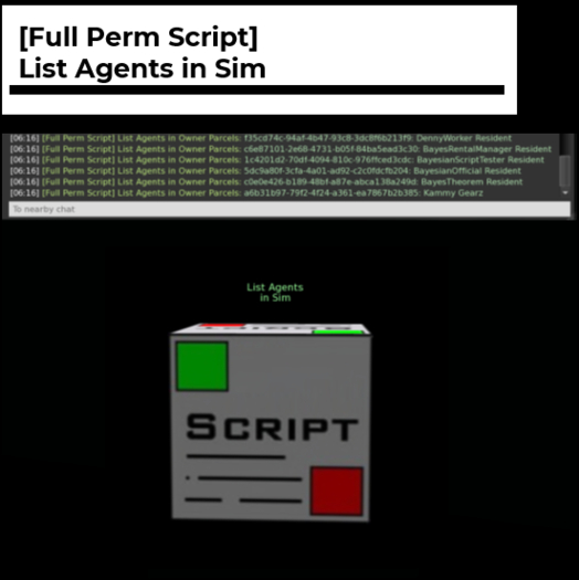 [Full Perm Script] List Agents in Sim