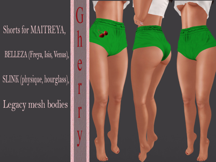 Cherry- Shorts  green