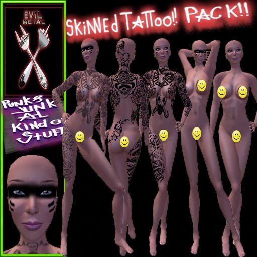 SKINNED TATTOO PACK FEMALE 