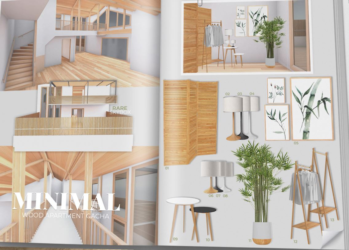 MINIMAL - Wood Apartment Gacha 10