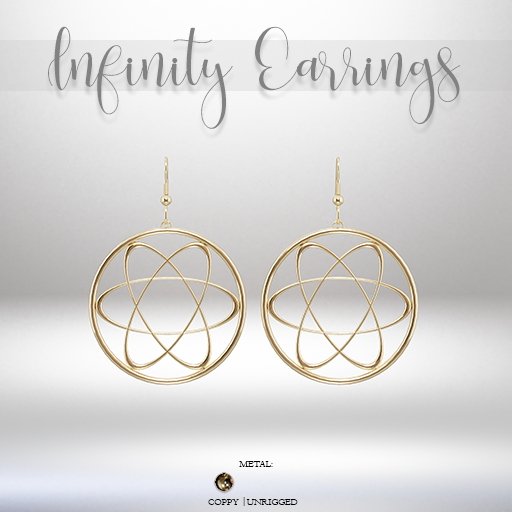 .CHICCOO "Infinity" Earrings Gold (wear to unpack)