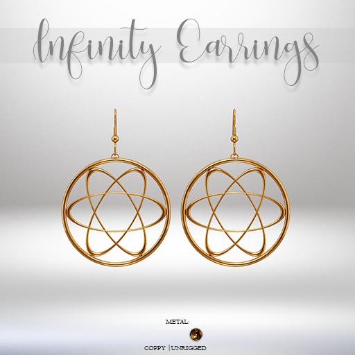 .CHICCOO "Infinity" Earrings Copper 