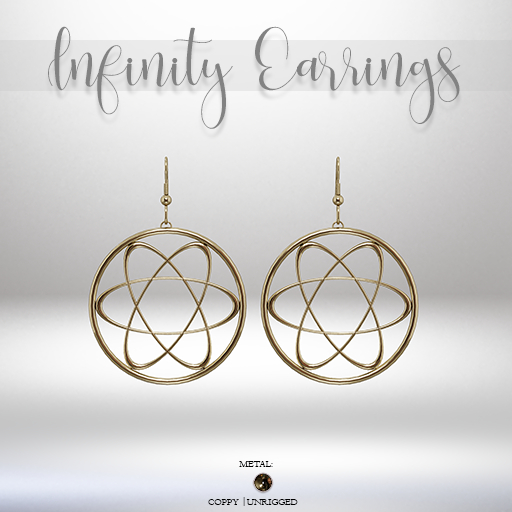 .CHICCOO "Infinity" Earrings Bronze (wear to unpack)