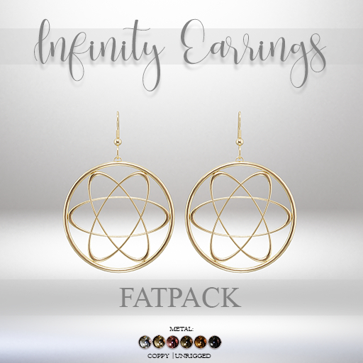 .CHICCOO "Infinity" Earrings FATPACK (wear to unpack)