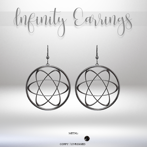 .CHICCOO "Infinity" Earrings Black 